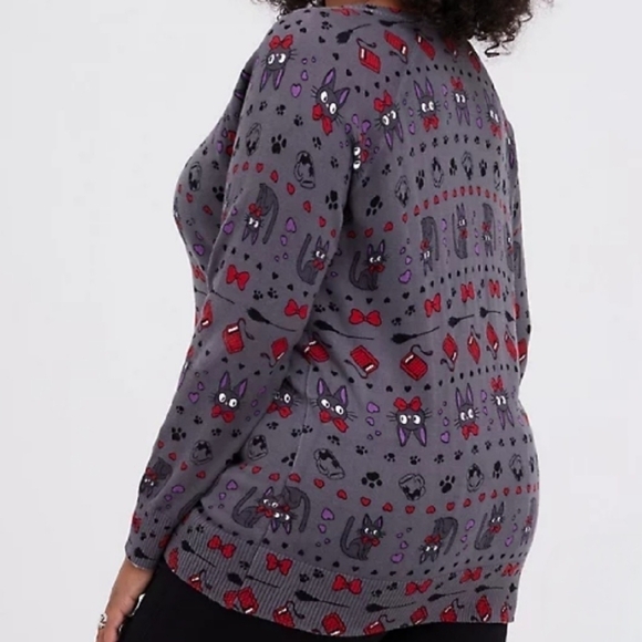 Torrid Kiki's Delivery Service Jiji Sweater Gray 1X - Picture 2 of 9